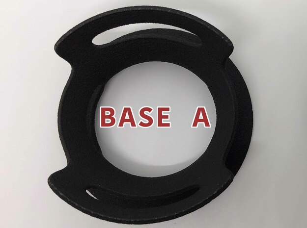 BASE - A - ( Ornament Series ) in Black Natural Versatile Plastic