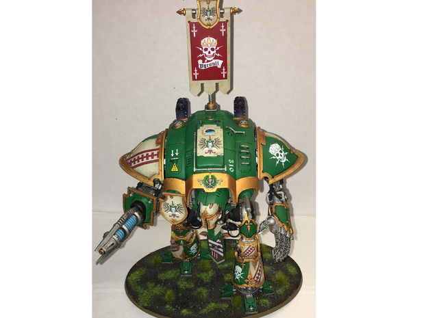 Knight Large Banner 1.1 in Clear Ultra Fine Detail Plastic