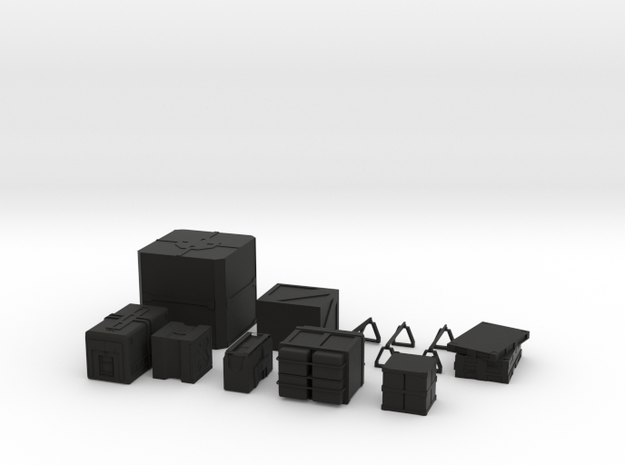 Scatter Crates in Black Natural Versatile Plastic