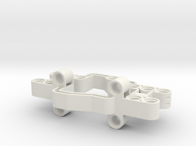 Axle Support Frame in White Natural Versatile Plastic