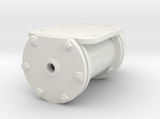 3.75 Scale KD 6x8 Cylinder  in White Natural Versatile Plastic