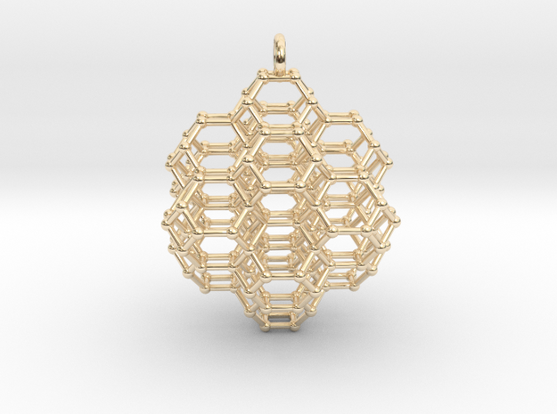 7 sided honeycomb cluster pendant