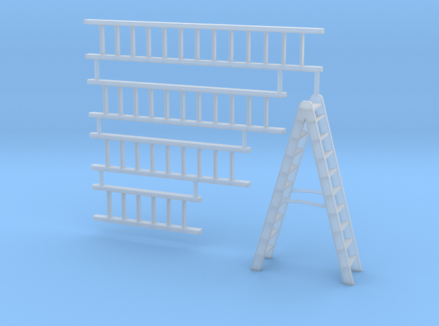 Ladder Collection in Smooth Fine Detail Plastic: 1:64 - S