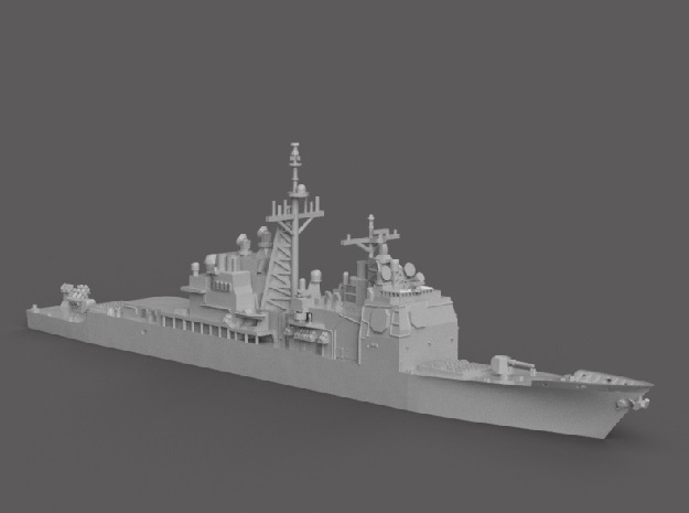 1/1250 USS Bunker Hill in Tan Fine Detail Plastic