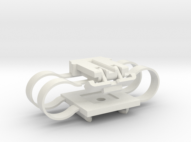 Stabilizer With Integrated Springs in White Natural Versatile Plastic