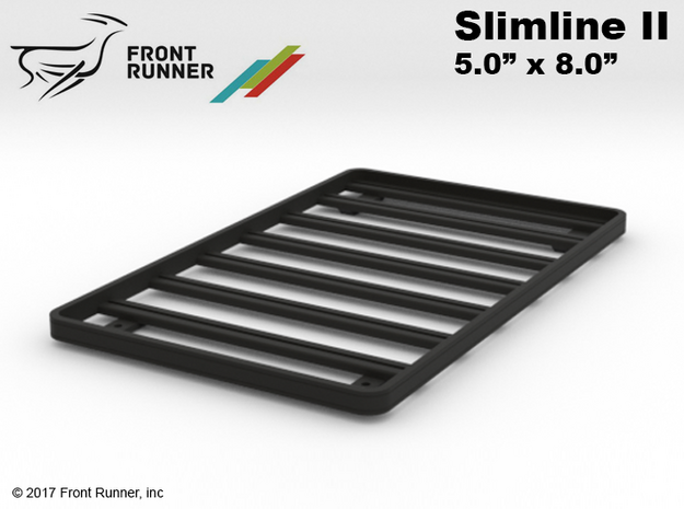 FR10032 Front Runner Slimline II roof Rack 5.0 x 8 in Black Natural Versatile Plastic