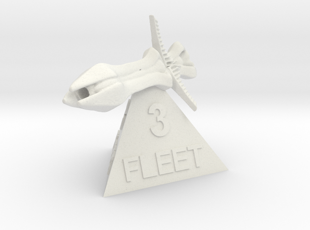 Species 8472 - Fleet 3 in White Natural Versatile Plastic