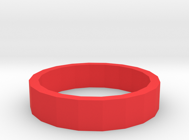 BOLD RING in Red Processed Versatile Plastic: 3.5 / 45.25