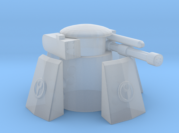 Tau sentry turret / gun in Tan Fine Detail Plastic