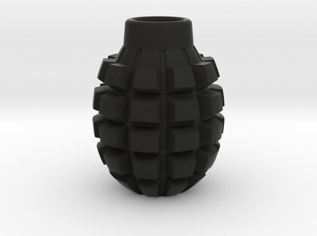 Frag Grenade Body in Black Natural Versatile Plastic