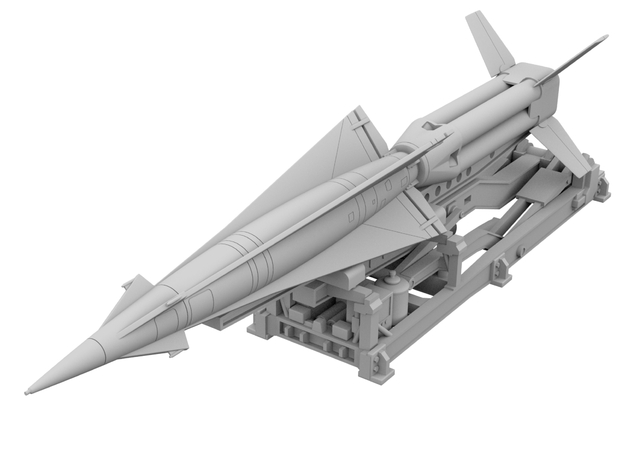 1:72 - Nike Hercules Missile in White Natural Versatile Plastic