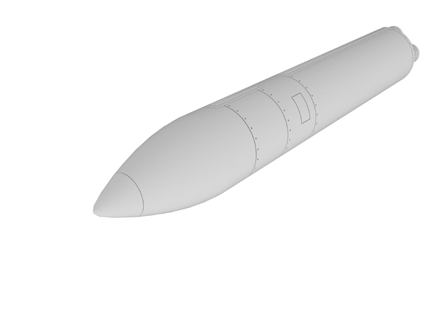 1:72 - Polaris Missile A3 in White Natural Versatile Plastic