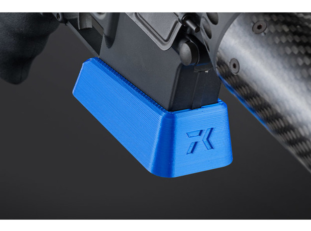KRD AR15 Magwell in Blue Processed Versatile Plastic