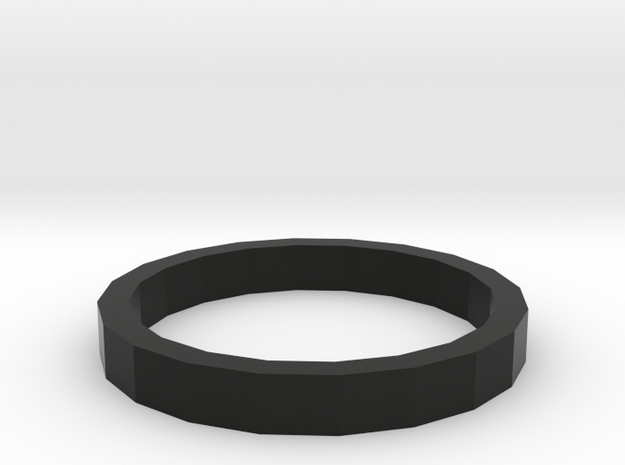 MEDIUM BOLD RING in Black Natural Versatile Plastic: 5 / 49