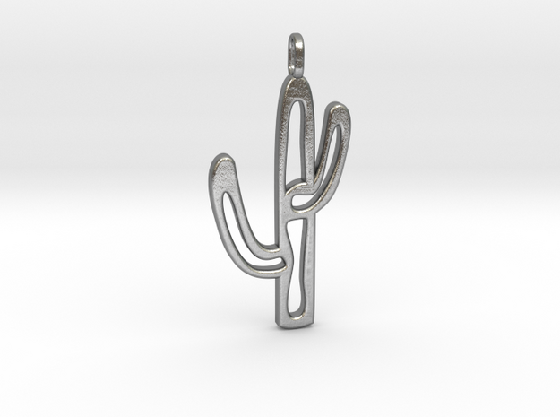 Cactus in Natural Silver