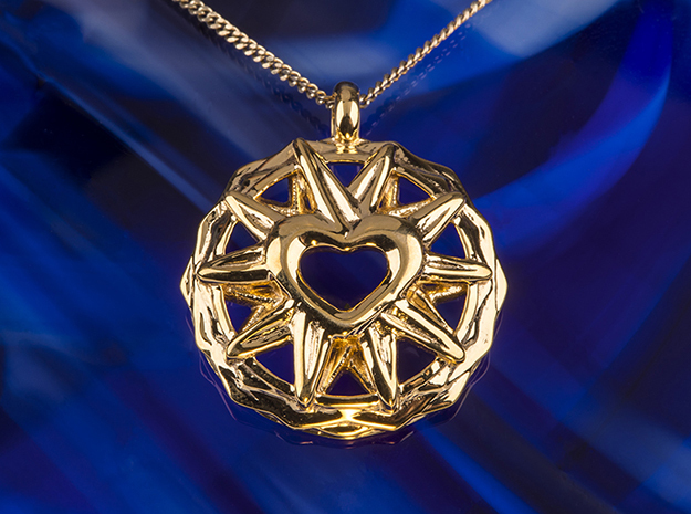 Bethlehem Height Star Pendant Jewelry in 14k Gold Plated Brass