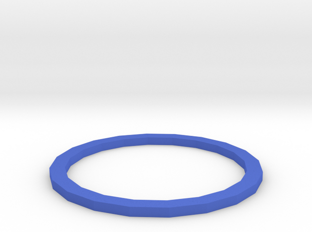 THIN BOLD RING in Blue Processed Versatile Plastic