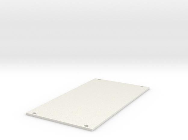 Eurorack Blank Panel 14HP in White Natural Versatile Plastic