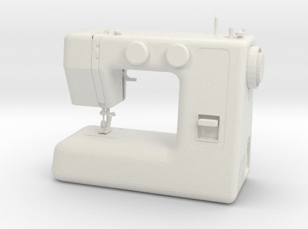 1/3rd Scale Sewing Machine in White Natural Versatile Plastic