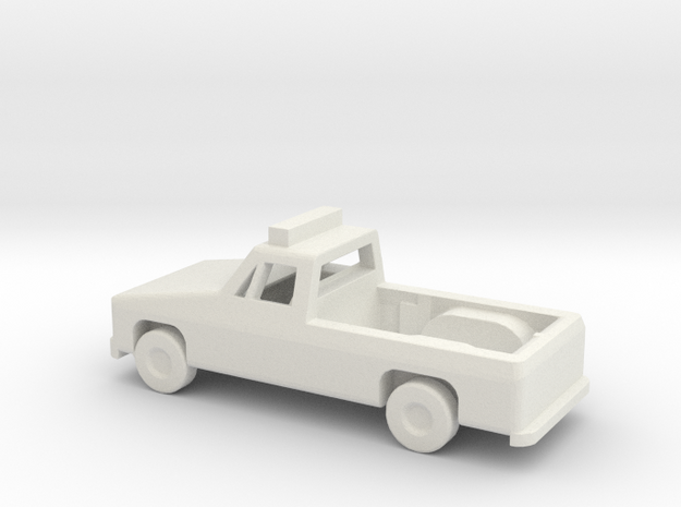 1/144 Scale Pickup With Lights in White Natural Versatile Plastic