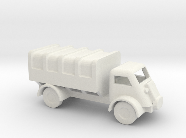 1/144 Scale Bedford QL Truck Covered in White Natural Versatile Plastic
