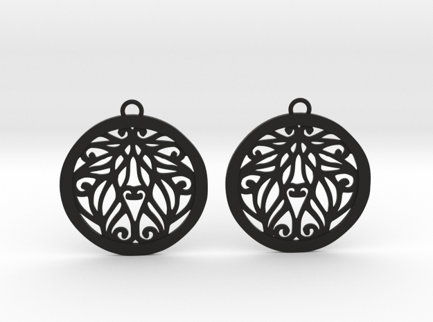 Aria earrings in Black Natural Versatile Plastic: Medium