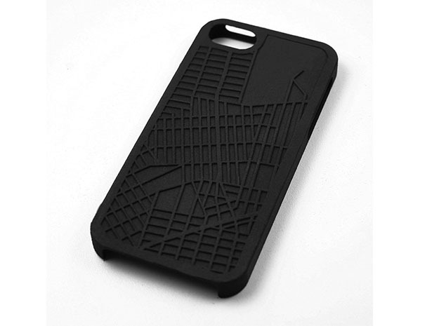 Greenpoint Brooklyn Map iPhone 5/5s Case in Black Natural Versatile Plastic