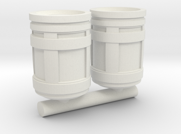 1/87 Scale SYFY Barrels in White Natural Versatile Plastic
