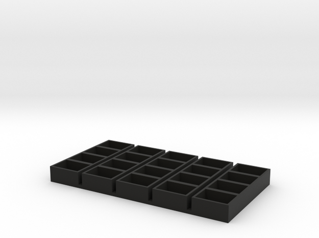 quad long 11x15x7 speaker box qty5 in Black Natural Versatile Plastic