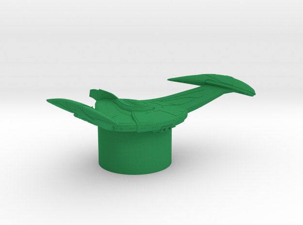 Romulan Star Empire - Bird-of-Prey in Green Processed Versatile Plastic