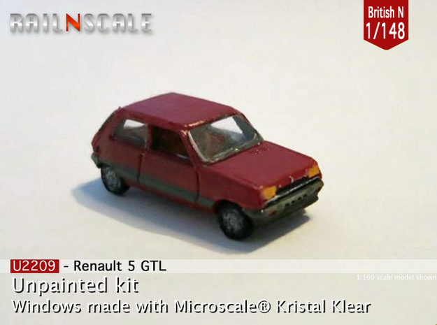 Renault 5 GTL (British N 1:148) in Tan Fine Detail Plastic