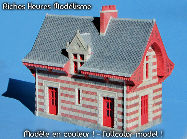 C-Hogch01 - Chenonceau train station in Glossy Full Color Sandstone