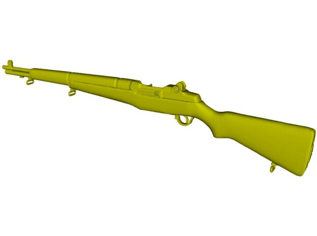 1/22.5 scale Springfield M-1 Garand rifle x 1 in Clear Ultra Fine Detail Plastic