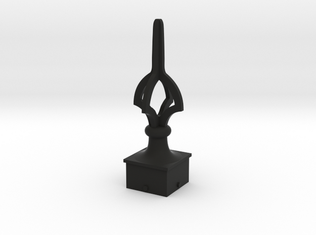 Signal Semaphore Finial (Open Cruciform)1:19 scale in Black Natural Versatile Plastic