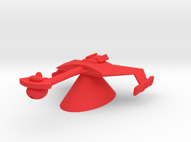 Klingon Empire - D7 Battlecruiser in Red Processed Versatile Plastic