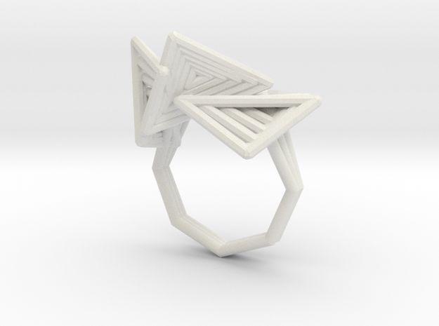 tetryn ring tall (110%) in White Natural Versatile Plastic