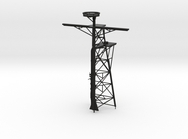 1/96 Scale Ticonderoga Mast #2 - Tall mast in Black Natural Versatile Plastic