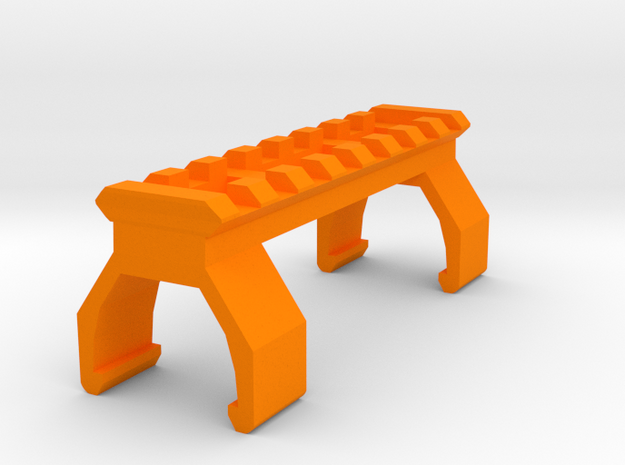 G3 / T3 Picatinny Rail (8 Slots) in Orange Processed Versatile Plastic
