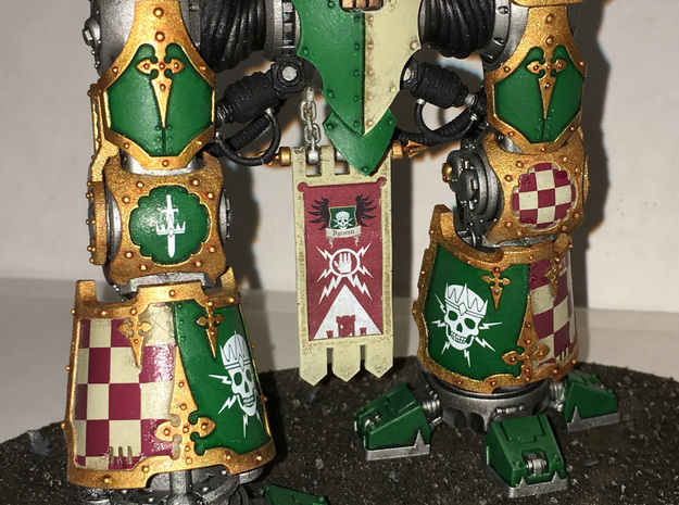 Knight Banner Combo 2.1 in Clear Ultra Fine Detail Plastic