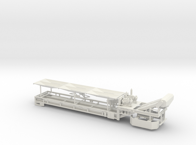 1/50th Dual Belt Conveyor in White Natural Versatile Plastic