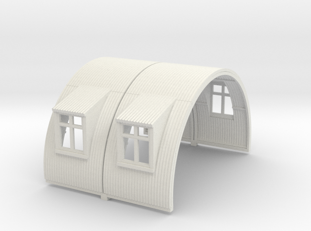 N-87-complete-nissen-hut-mid-16-two-wind-1a in White Natural Versatile Plastic