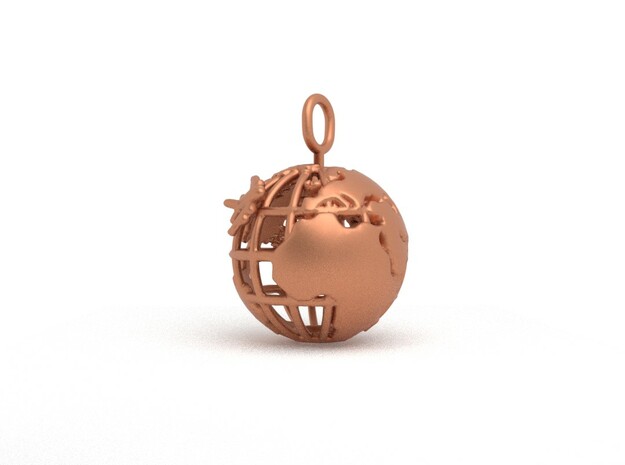 Earth Spinning Turtle in Natural Bronze (Interlocking Parts)