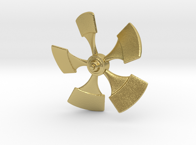 Nautilus Propellor 53mm in Natural Brass