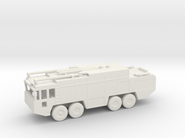 1/200 Scale Fuan Airfield Fire Truck in White Natural Versatile Plastic