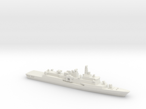 Barbaros-class frigate, 1/1800 in White Natural Versatile Plastic