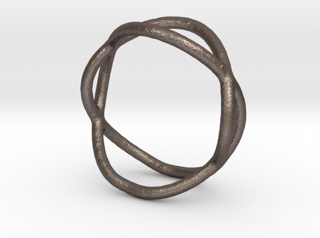 Ring 10 in Polished Bronzed-Silver Steel