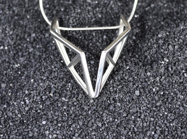sWINGS Structura, Pendant in Polished Silver