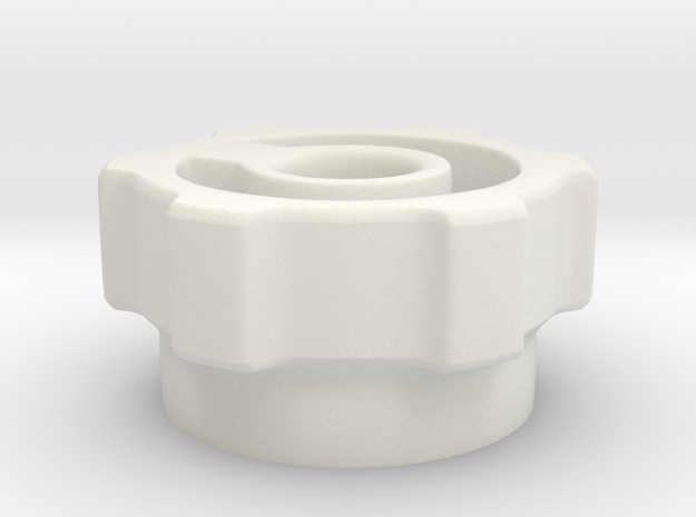 knob indented in White Natural Versatile Plastic