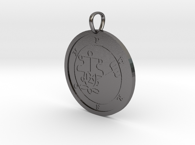 Purson Medallion in Polished Nickel Steel