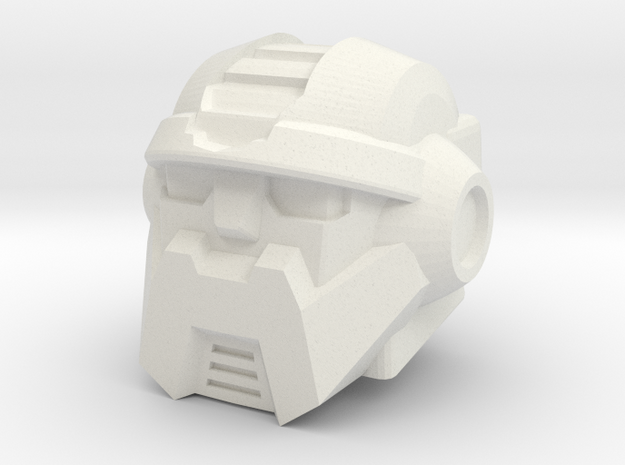 Salvage Head for Combiner Wars Prime in White Natural Versatile Plastic